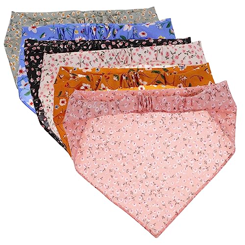 SHERCHPRY 6 Stück Teiliges Haarband mit Floralen Mustern Elastische Bandanas für Damen für Make Up Spa und Freizeitaktivitäten Bequem und Atmungsaktiv von SHERCHPRY