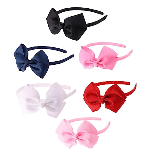 SHERCHPRY 6 Stück Teiliges Haarschleifen Haargummis Bogen Haargummis für Mädchen Dekorative Haarreifen aus Strapazierfähigem für Partys und Fotosessions von SHERCHPRY