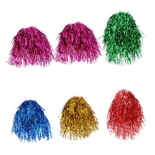 SHERCHPRY 6 Stück Teiliges Lametta Perücken für Damen und Herren Party Perücken für Kostümpartys Cosplay und Besondere Anlässe von SHERCHPRY