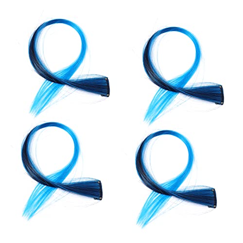 SHERCHPRY 6 Stück Teiliges Synthetisches Haarteil Lang Gerade Farbverlauf Blau Highlights Haarverlängerungen für Frauen Einfach Anzubringen Vielseitig für Alltag Party Cosplay und Festivals SHERCHPRY 6 Stück Teiliges Synthetisches Haarteil Lang Gerade Farbverlauf Blau Highlights Haarverlängerungen für Frauen Einfach Anzubringen Vielseitig für Alltag Party Cosplay und Festivals von SHERCHPRY