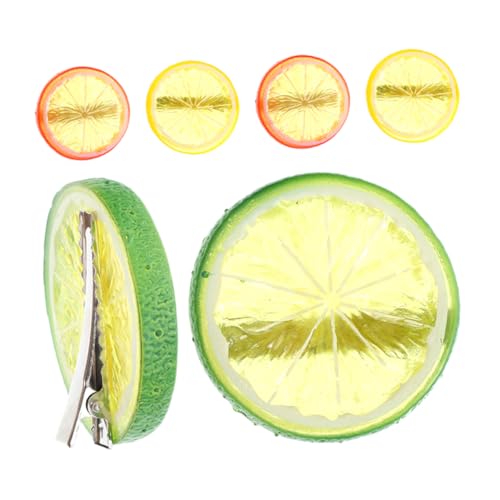 SHERCHPRY 6stücke Zitronen Haarspangen Für Damen Kleine Obst-haarnadeln Süße Haarschmuck-accessoires Modische Haarclips Für Mädchen Und Erwachsene von SHERCHPRY