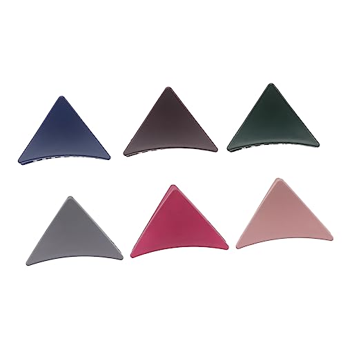 SHERCHPRY 6 Stücke Dreieckige Haarklammern Rutschfeste Haarspangen für Frauen Design für Alltag Geeignet für Dickes und Dünnes Haar von SHERCHPRY
