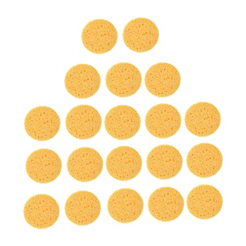 SHERCHPRY 60 Stück Rundes Kosmetik Puder Pad Wiederverwendbare Make Up Entferner für Sanfte Gesichtsreinigung Durchmesser für Tägliche Anwendung von SHERCHPRY