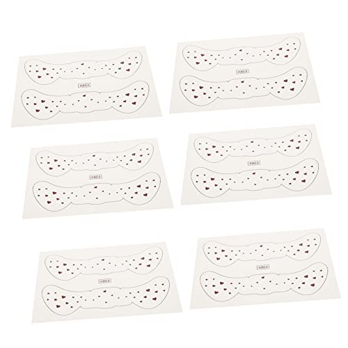 SHERCHPRY 6blätter Gesicht Tattoos Aufkleber Temporäre Tattoos Gesicht Make-up Aufkleber Party Cosplay von SHERCHPRY