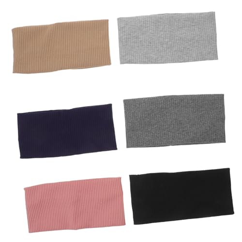 SHERCHPRY 6stücke Strickstirnband Für Damen Yoga Workout Stirnbänder Breit Elastisch Stoff Haarband Retro Style Kopfgrößen Anpassbar von SHERCHPRY