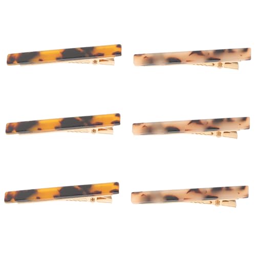 SHERCHPRY 6Stücke Haarspangen für Make Up Entenschnabel Haarclips und Schildpatt Rutschfest für Haartypen und Anlässe Perfektes Haarstyling Zubehör für Damen von SHERCHPRY