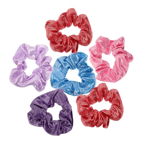 SHERCHPRY 6 Stücke Haargummis aus Satin Elastische Haarbänder für Damen Pferdeschwanzhalter für Verschiedene Haartypen Tragbar für Unterwegs Dehnbar und Erholbar von SHERCHPRY