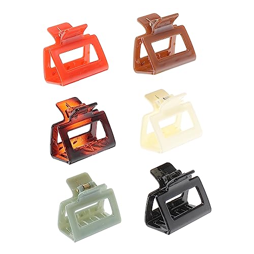 SHERCHPRY 6Stücke Quadratische Haarklammern Stilvolle Haarklaue für Damen und Haarstyling Tool Verschiedenen Farben für Besondere Anlässe von SHERCHPRY