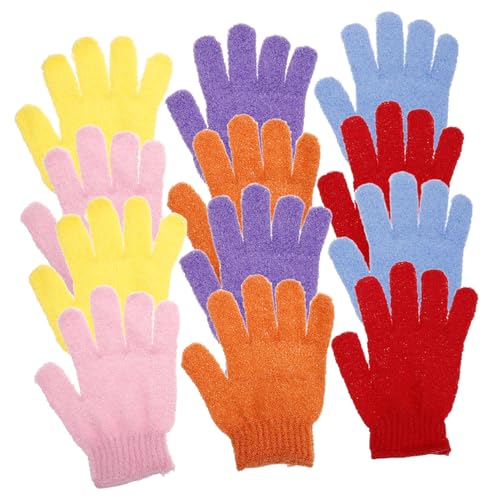 SHERCHPRY 6paare Badehandschuhe Zum Entfernen Abgestorbener Haut Peelinghandschuhe Für Körper Aus Nylonmaterial Duschzubehör Für Frauen Effektives Körperpeeling Waschhandschuhe Für von SHERCHPRY