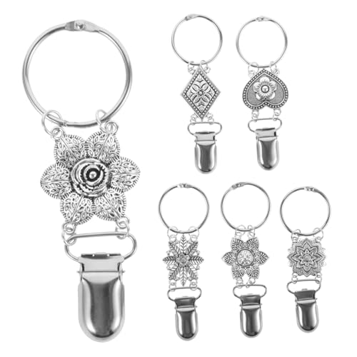 SHERCHPRY Reiseutensil 6er-pack Hutclips Taschenclips Für Hüte Schalhalter Tragbar Modische Sonnenhutclips von SHERCHPRY