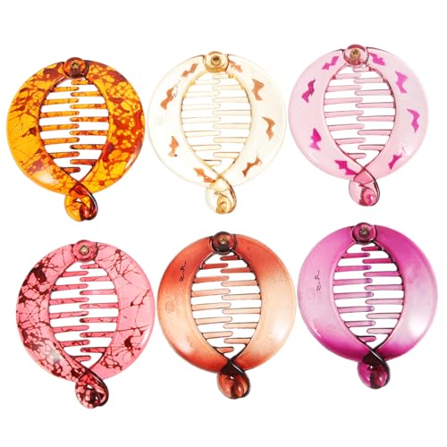 SHERCHPRY 6stücke Bananen-haarclips Für Frauen Bananenclips Pferdeschwanz-clip Haarstyling-tool Haarspange Für Feines Und Dickes Haar Aus Hochwertigem von SHERCHPRY