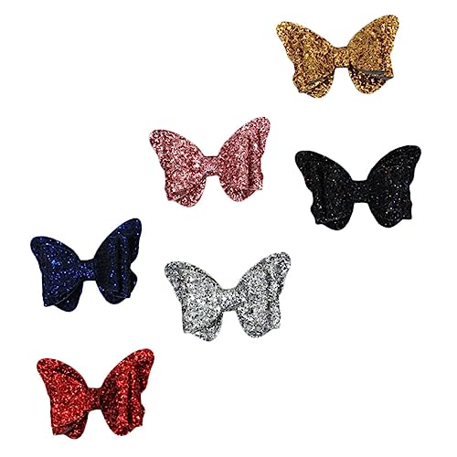 SHERCHPRY 6stücke Haarschmuck Mit Pailletten Für Junge Mädchen Haarspangen-clips Für Mädchen Kleinkinder Glitzer-haarclips Haarbögen Für Junge von SHERCHPRY