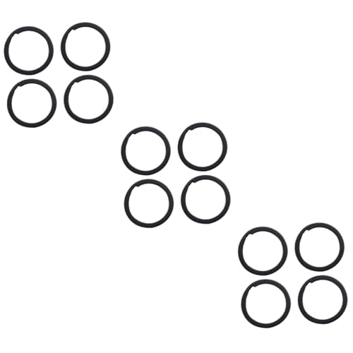 SHERCHPRY 72stücke Eisen-schlüsselringe Schwarz Split-Ringe Für Schlüssel Karten Und Mehr Langlebig Und Rostbeständig Für -projekte Und Organisation von SHERCHPRY