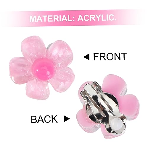 SHERCHPRY 8 Paare Mädchen Ohrclips Ohrringe Clip No Piercing Ohrschmuck Bunte Designs Erdbeere Kirsche Blume Eiscreme Für Party Alltag von SHERCHPRY