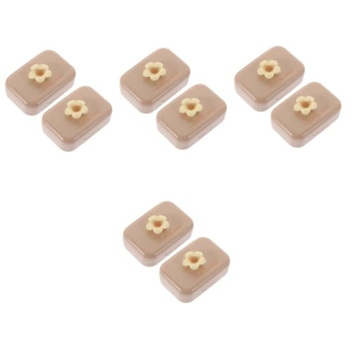 SHERCHPRY 8 Sätze Tragbare Kontaktlinsenbox klein Tragen Linsenhalter Aufbewahrungstasche für Brillen Augenlinsen-Organizer Brillenetuis Fall tragbar Bezaubernder Objektiv-Organizer pp von SHERCHPRY