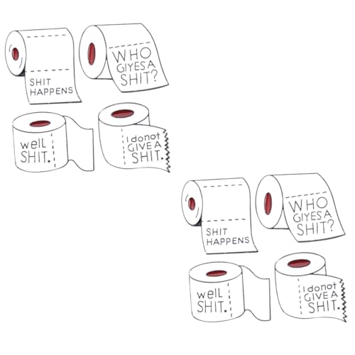 SHERCHPRY 8 Stk Taschendekor-Abzeichen Mädchen Geschenk Statement-Brosche Brosche Abzeichen Geschenke für Mädchen Toilettenpapier Brosche Emaille-Stift Persönlichkeit Rollenpapier Weiß von SHERCHPRY