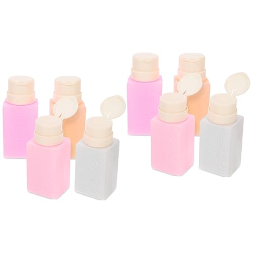 8 Stk Nagelentferner Wasser Abfüllen Pumpe Leere Nagellackflaschen Flasche Nagellackentferner Leere Flaschen Pumpspender Für Flüssigkeiten Gel- Sperren Pp Makeup Entferner von SHERCHPRY