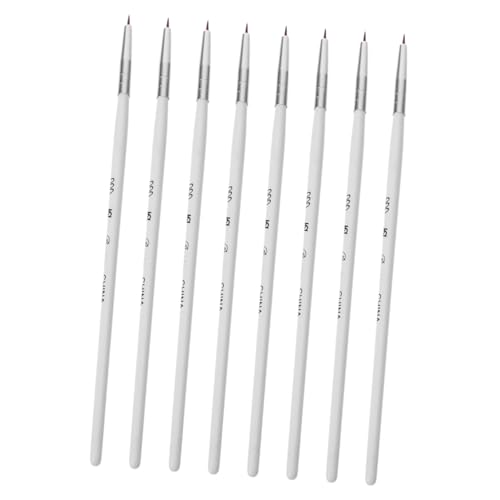 SHERCHPRY 8 Stück Nagelkunstblumenstift Nägel Polieren Pinsel für Nagel Nagelbürsten Mini-Malpinsel Manikürepinsel Professionelle Nagelbürste dünne Nagelbürste Maniküre-Malpinsel Plastik von SHERCHPRY