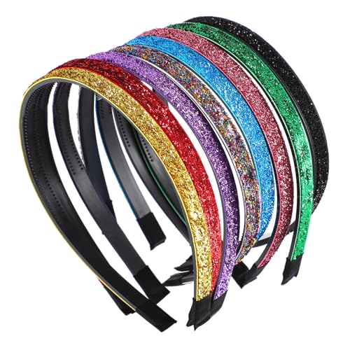 SHERCHPRY 8 Stück Teiliges Glitzer Haarband für Mädchen Rutschfeste Haaraccessoires für Partys Geburtstage und Feiertage Bequem und Stylish von SHERCHPRY