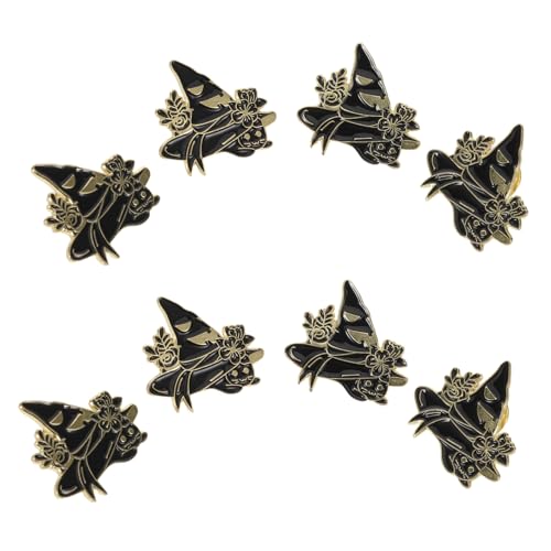 SHERCHPRY 8 Stück Teiliges Halloween Katzenbroschen- Detaillierte Emaille Hexenhut-anstecknadeln aus Langlebiger Legierung Vielseitiger Schmuck für Rucksäcke Kleidung Taschen Hüte Festliche SHERCHPRY 8 Stück Teiliges Halloween Katzenbroschen- Detaillierte Emaille Hexenhut-anstecknadeln aus Langlebiger Legierung Vielseitiger Schmuck für Rucksäcke Kleidung Taschen Hüte Festliche von SHERCHPRY