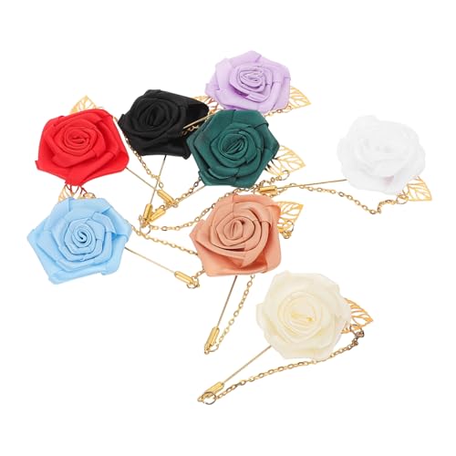 SHERCHPRY 8stücke Rosen-blumen-anstecknadeln Für Männer Hochzeit Formelle Anlässe Outfit-zubehör Broschen Mit Rosendesign von SHERCHPRY