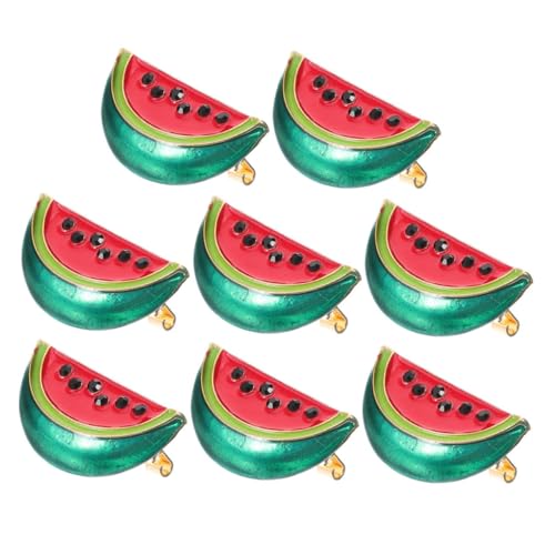 SHERCHPRY 8 Stück Teiliges Kreative Wassermelonen Broschen Anstecknadeln für Kleidung Niedliche Karton designs Modische Sweater Clips Geeignet als Kragenclip für Frauen und Vielseitiges von SHERCHPRY