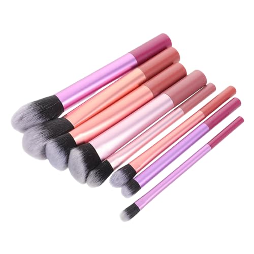 SHERCHPRY 8 Stück Teiliges Make Up Pinsel Set mit Weichen Synthetischen Borsten Langer Griff für Präzise Anwendung für Foundation Lidschatten Concealer und Blush Leichtes Reise Set für von SHERCHPRY