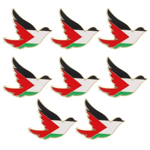 SHERCHPRY 8 Stück Teiliges Palestine Pin Langlebiger Leichte und Metallbroschen Flaggen Anstecker für Kleidung Taschen und Mäntel für Frauen und Besondere Anlässe von SHERCHPRY