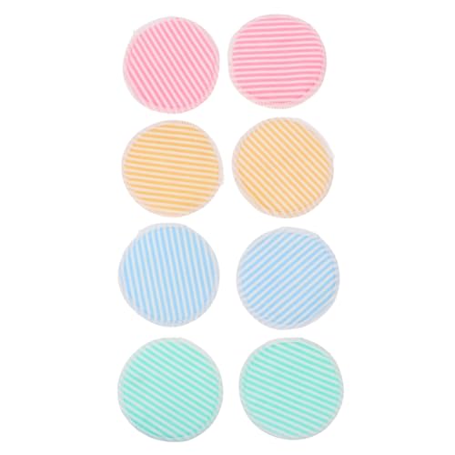 SHERCHPRY 8 Stück Waschbare Make up Entferner Puff Pads Aus Bambusfaser Gesichtsreinigungspads Für Sanfte Make up Entfernung Wiederverwendbare Kosmetikentferner Für Damen Für Zuhause Und von SHERCHPRY