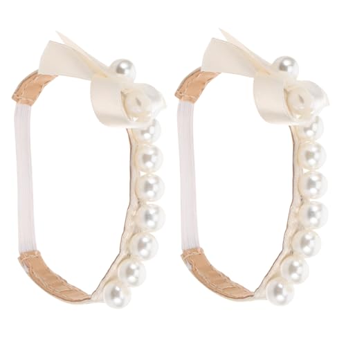 SHERCHPRY Abnehmbare High Heel Schuhriemen mit Perlendekor Anti lose Fixierband für Damen Kleine Schuhbänder für Sicheren Halt Komfortable Stilvolle Ersatzriemen für Hohe Absätze von SHERCHPRY