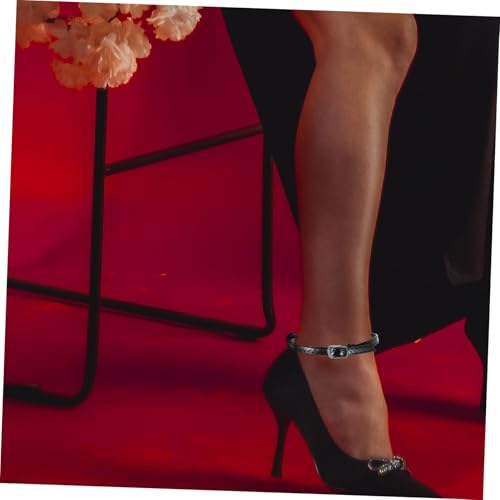 SHERCHPRY Abnehmbare High Heels Schuhriemen Anti rutsch Fersenhalter für Damen Pumps Komfortable Knöchelriemen Strapazierfähig und Einfach zu Tragen Passend für Trägerlose Hohe Schuhe von SHERCHPRY