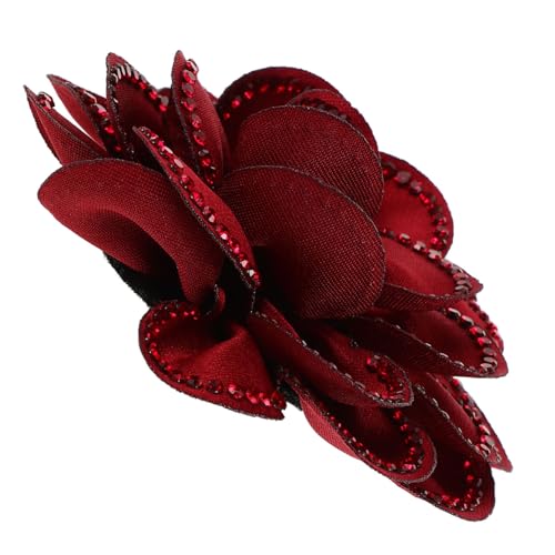 SHERCHPRY Abnehmbare Schuhblumen mit Strasssteinen Rosen Schuhverzierung aus Polyester Schuhclips für Damen Vielseitiges Zubehör für Winterstiefel Hochzeits und Alltagsmode von SHERCHPRY