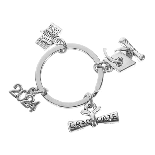 SHERCHPRY Graduation Keychain Mit Abschlussmütze Und Zertifikat Kreatives Für Schulabschlüsse Robuster Schlüsselanhänger Für Absolventen Und Party-gäste von SHERCHPRY