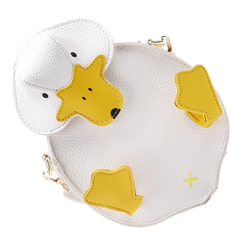 SHERCHPRY Kawaii Duck Crossbody Bag Kleine Pu-Ledertasche Für Frauen Cartoon-Enten-Design Schultertasche Mit Verstellbarem Riemen Für Alltag Und Freizeit Leichte Aufbewahrungstasche Für von SHERCHPRY