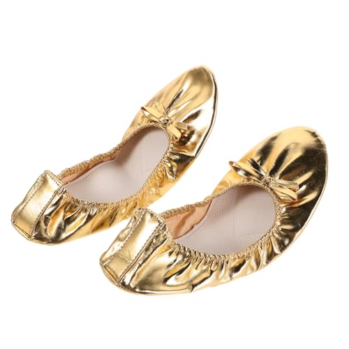 SHERCHPRY Ballettschuhe Damen Soft Split Sohle Tanzslipper Leicht Tragbar Für Ballett Bauchtanz Yoga Hohe Elastizität Stoßdämpfung Komfortable Tanzschuhe von SHERCHPRY