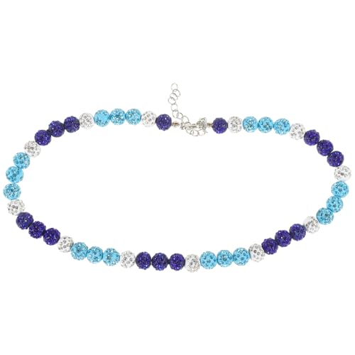 SHERCHPRY Baseball Halskette mit Bunten Strass perlen Hip hop Schmuck für Männer und Frauen Polymer Clay Sportler Schmuck Modische Athleten Kette für Sportliche Looks von SHERCHPRY