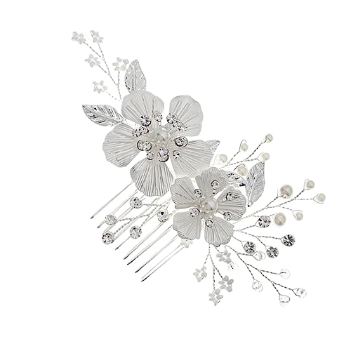 SHERCHPRY Blumen Haarkamm Für Braut Hochzeit Haarschmuck Mit Strass Schmuck Für Brautjungfern Und Abschlussball von SHERCHPRY