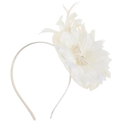 SHERCHPRY Fascinator-kopfbedeckung Für Damen Elegantes Stirnband Mit Netzdesign Blumen Und Federdekor Geeignet Für Teepartys Bankette Hochzeiten Und Partys von SHERCHPRY