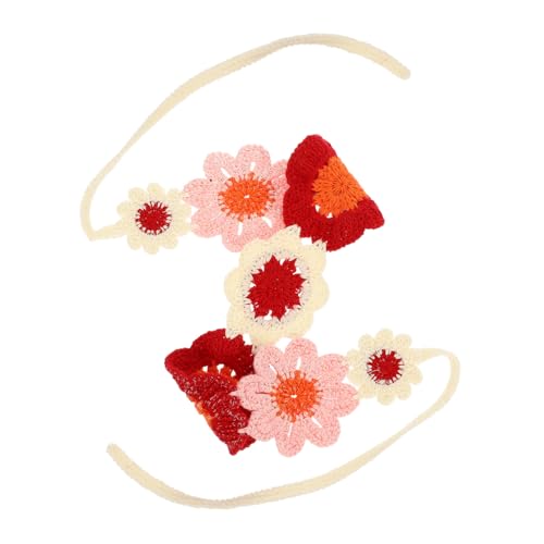 SHERCHPRY Kreatives Damen-stirnband Mit Kunstblüte Ethno-inspiriertes Bequemes Häkelhaarband Für Mädchen Und Frauen Für Partys Und Hochzeiten von SHERCHPRY