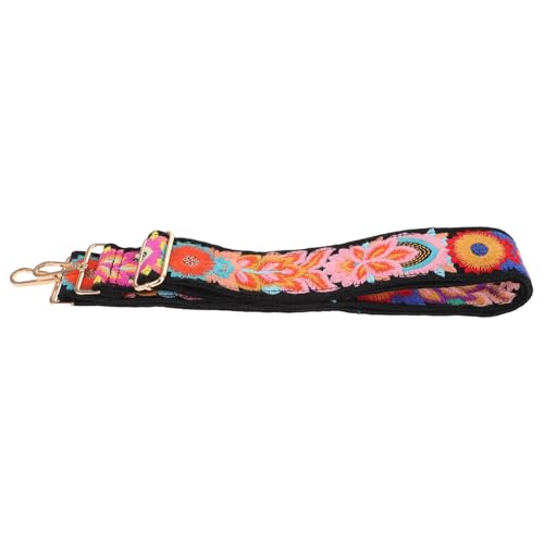 SHERCHPRY Blumenstickerei Handtaschenriemen Verstellbarer Schultergurt für Umhängetaschen und Gitarren Robuste Konstruktion Praktisch für Musikliebhaber und Alltagsgebrauch von SHERCHPRY