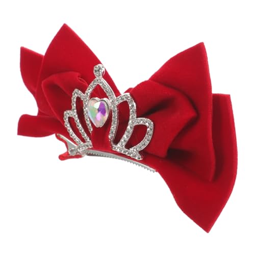 SHERCHPRY Süße Haarschleife Clip Strass Krone Mädchen Haarschmuck Mädchen Haarspange von SHERCHPRY