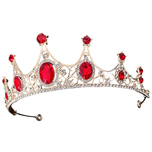 SHERCHPRY Braut Tiara Kopfschmuck mit Strasssteinen Goldene Krone für Hochzeiten Kostümpartys und Haaraccessoire für Damen und Einzigartiges Design SHERCHPRY Braut Tiara Kopfschmuck mit Strasssteinen Goldene Krone für Hochzeiten Kostümpartys und Haaraccessoire für Damen und Einzigartiges Design von SHERCHPRY