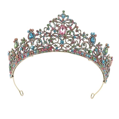 SHERCHPRY Braut Tiara Krone aus Langlebiger Legierung mit Funkelnden Strasssteinen Barockes Haarschmuck-accessoire für Hochzeit Party Abschlussball und Schönheitswettbewerbe von SHERCHPRY