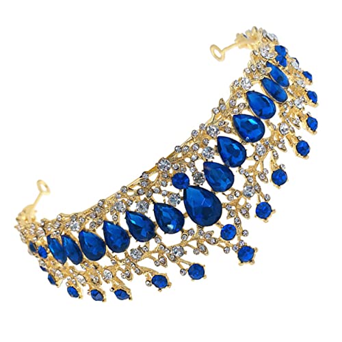 SHERCHPRY Brautkrone mit Strass Hochzeitsheaddress für Damen Funkelndes Accessoire für Hochzeitskleid und Besondere Anlässe für Partys und Feiern Blau SHERCHPRY Brautkrone mit Strass Hochzeitsheaddress für Damen Funkelndes Accessoire für Hochzeitskleid und Besondere Anlässe für Partys und Feiern Blau von SHERCHPRY