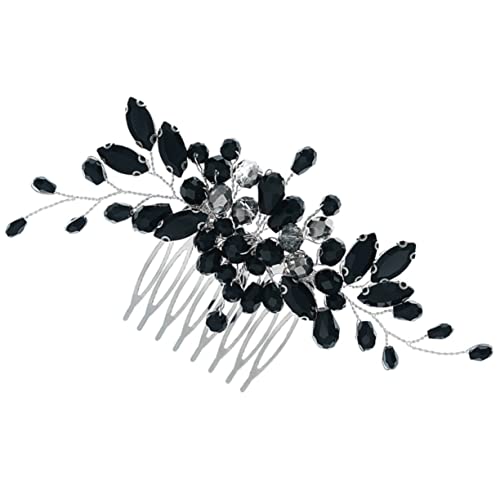 SHERCHPRY Brautschmuck Haarkamm mit Funkelnden Kristallen Leichter Hochzeits Haarschmuck für Braut und Brautjungfern Komfortabel Tragbarer Eleganter Kopfschmuck für Besondere Anlässe von SHERCHPRY