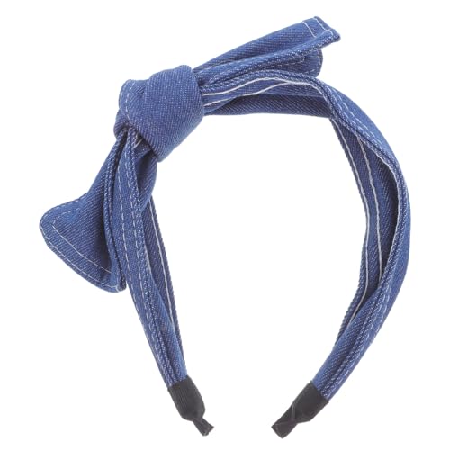 SHERCHPRY Breites Damen Haarband mit Jeans Schleife Modisches Stirnband Haarschmuck für Frauen und Mädchen Komfortables Headwear für Alltag Party und Hochzeit Vielseitiges Accessoire von SHERCHPRY