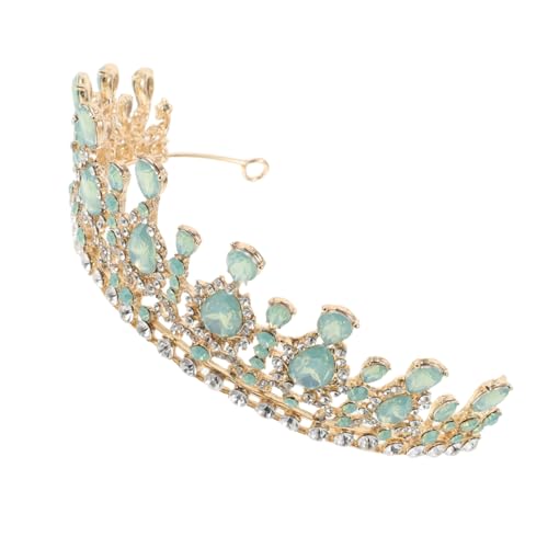 SHERCHPRY Bridal Tiara Crown mit Grünen Kristallen und Metallrahmen Leichter Stabiler Brautschmuck für Hochzeit Geburtstag Party und Festliche Anlässe Vielseitiges Hochzeits Accessoire von SHERCHPRY