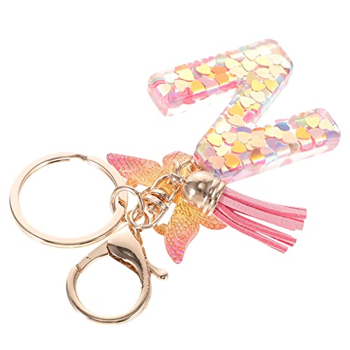 SHERCHPRY Schlüsselanhänger Mit Buchstaben Schmetterlings-Design Für Damen Taschenschlüsselanhänger Aus Hochwertigem Material Leicht Und Langlebig von SHERCHPRY