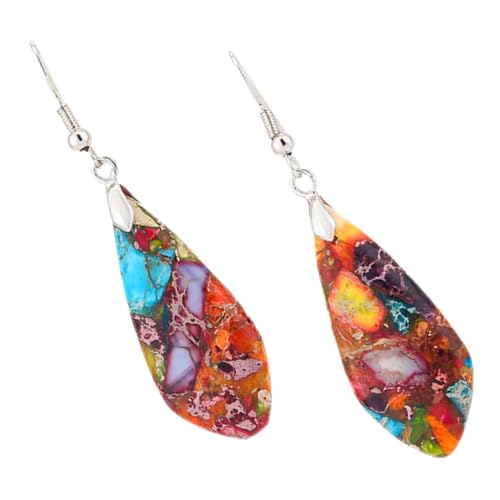 SHERCHPRY Bunte Boho Stein Ohrringe Damen Hängend Leicht Modisch Vielseitig Passend Für Sport Freizeit Festliche Anlässe Als Geschenk Für Freundin Ehefrau Liebhaberin von SHERCHPRY