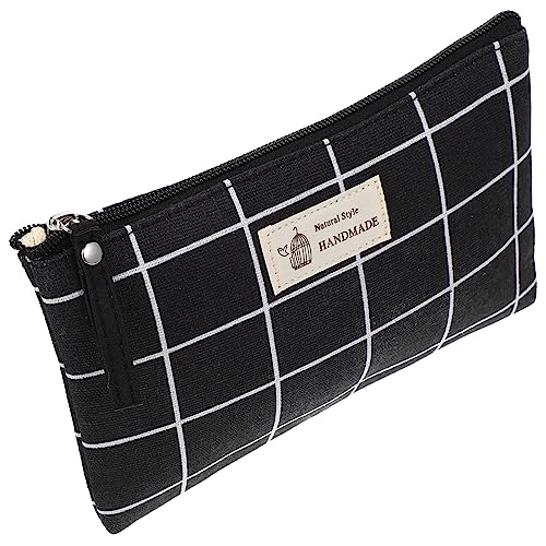 SHERCHPRY Canvas Kosmetiktasche Mit Reißverschluss Kreative Kulturtasche Schlichter Kosmetik Organizer Reisebeutel Für Toilettenartikel Kosmetika Und Reiseaccessoires von SHERCHPRY